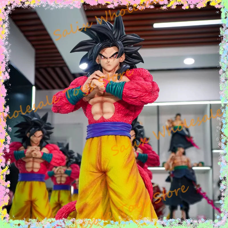 JT Statue 1/4 53cm 2% Dragon Ball Super Saiyan 4 Goku Dragon Ball Anime Figurine Collectible Gk Model Anime Action Figure Toys