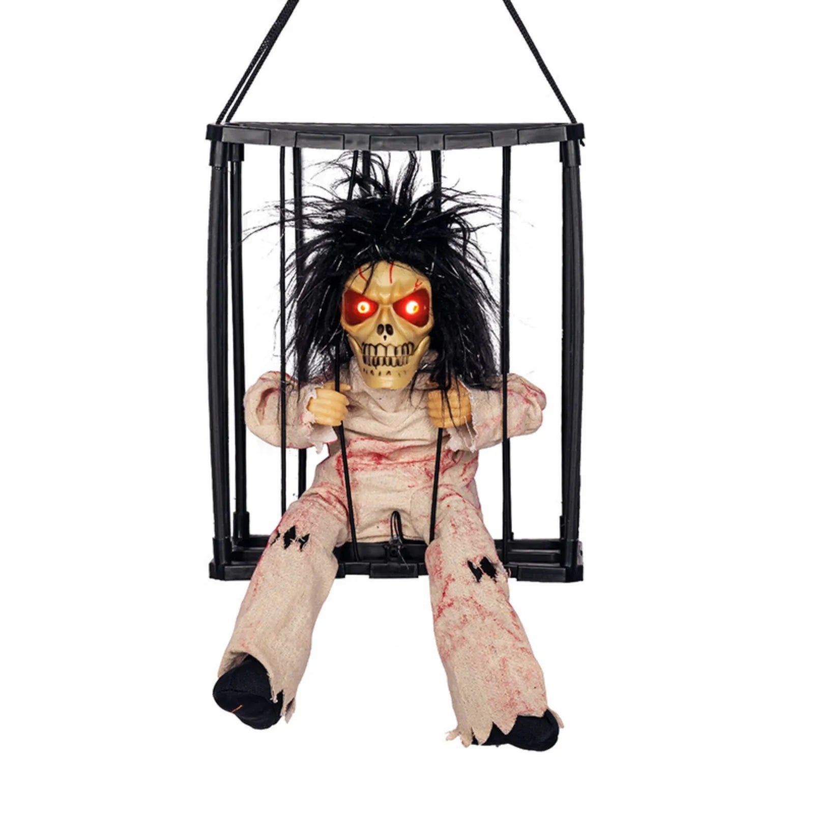 Halloween Hanging Ghost Toys Halloween Style Horror Decoration Scary Prisoner Cages Decoration Prop Home Indoor Outdoor Decor