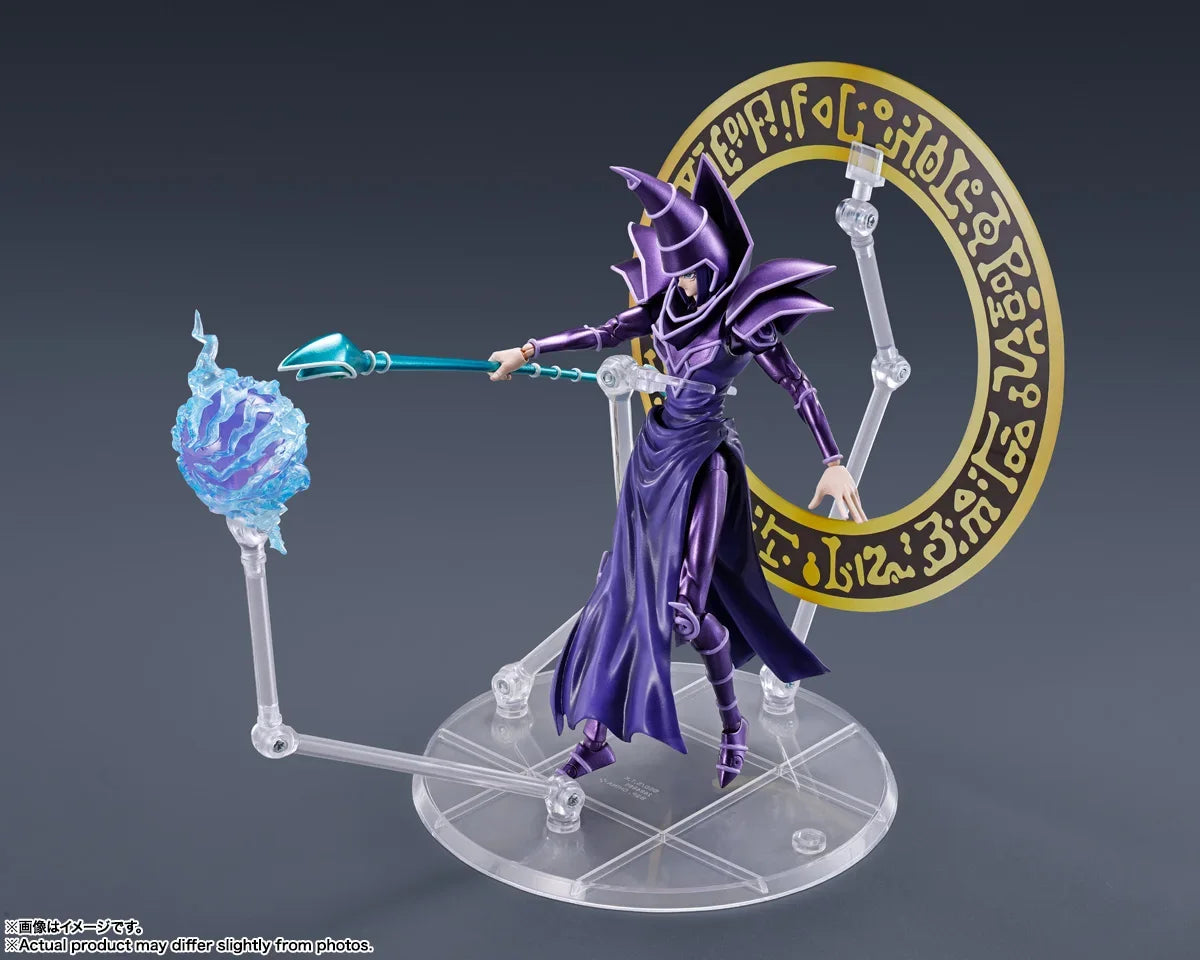 Original Bandai SHM 1/12 Yu-Gi-Oh! Duel Monsters Yugi Muto Black Magician Action Figure Collection Model Toys Gifts in Stock