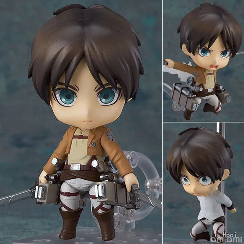 #2001 Mikasa Ackerman Attack on Titan Anime Figure Hange Zoe Shingeki no Kyojin Action Figure Erwin Smith Figure Model Doll Toys