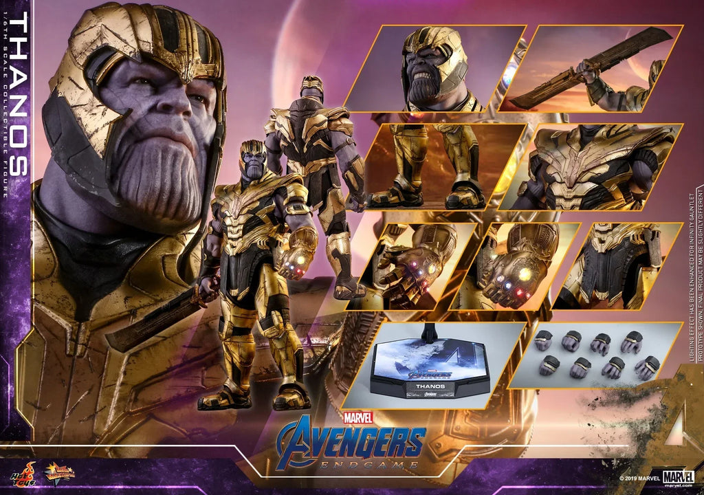 In Stock  Genuine HOTTOYS HT Marvel MMS529 Avengers 4 Thanos 3.0 Action Figure Model Toys