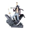 14CM ONE PIECE Anime Figuren Dracule Mihawk Top Decisive Battle Actionfigur PVC Modell Spielzeug Sammlung Ornamente Puppe Fans Geschenk