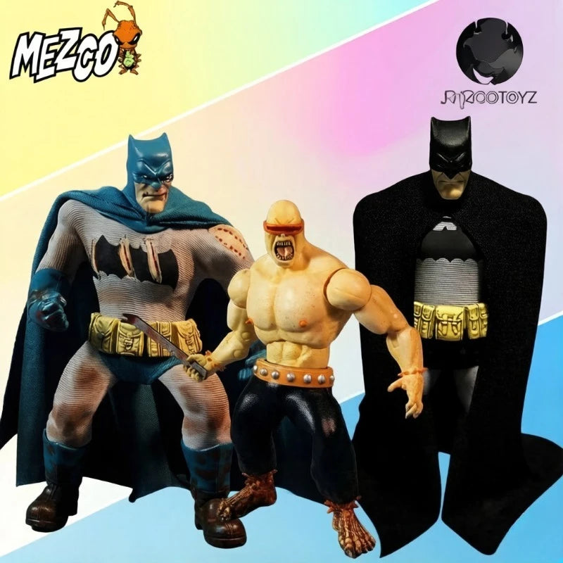 Mezco Toyz Original 1/12 Collectible Movable Batman The Dark Knight Returns Batman Vs. Mutant Leader Action Figure Toys Gifts