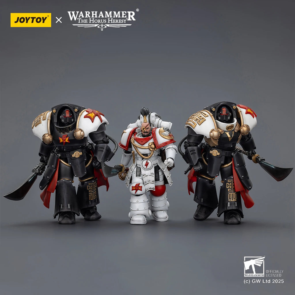 JOYTOY Warhammer 30K White Scars Action Figure 1/18 Legion Praetor Ebon Keshig Terminator Articulated Action Figurine Model Toys