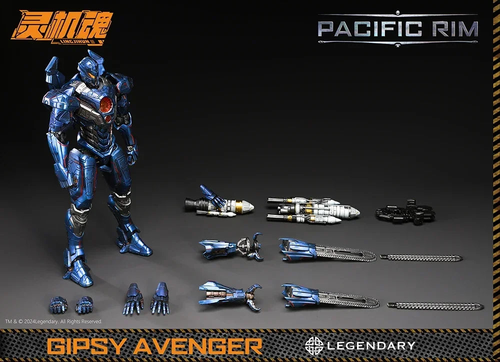 New Hot Ling Jihun Pacifics Gipsy Danger Youth Edition LED Model Kit 8 Inch 20cm Mecha Action Figure Collectible Toy in Stock