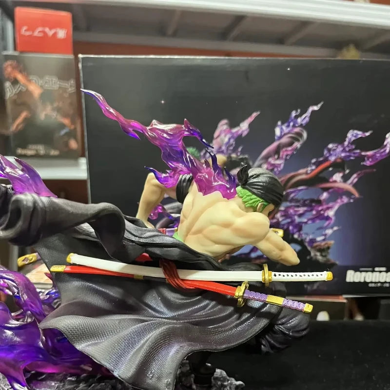 21 см/8,27 инча One Piece Zoro Фигура 2 глави Roronoa Zoro Екшън фигурка PVC Аниме Модел Фигурка Детски играчки Подаръци Момчета Колекционерска