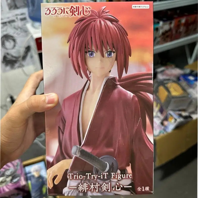 Genuine Furyu Rurouni Kenshin Trio Try It Figure Himura Kenshin Original In Stock Anime Figure Model Collector Figurine Toys