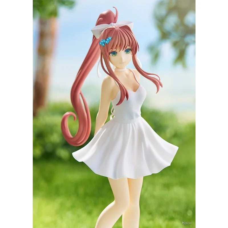 In Stock Original GSC POP UP PARADE Monika White Dress Ver. in Stock Anime Action Figures Model Toys Gift Collection