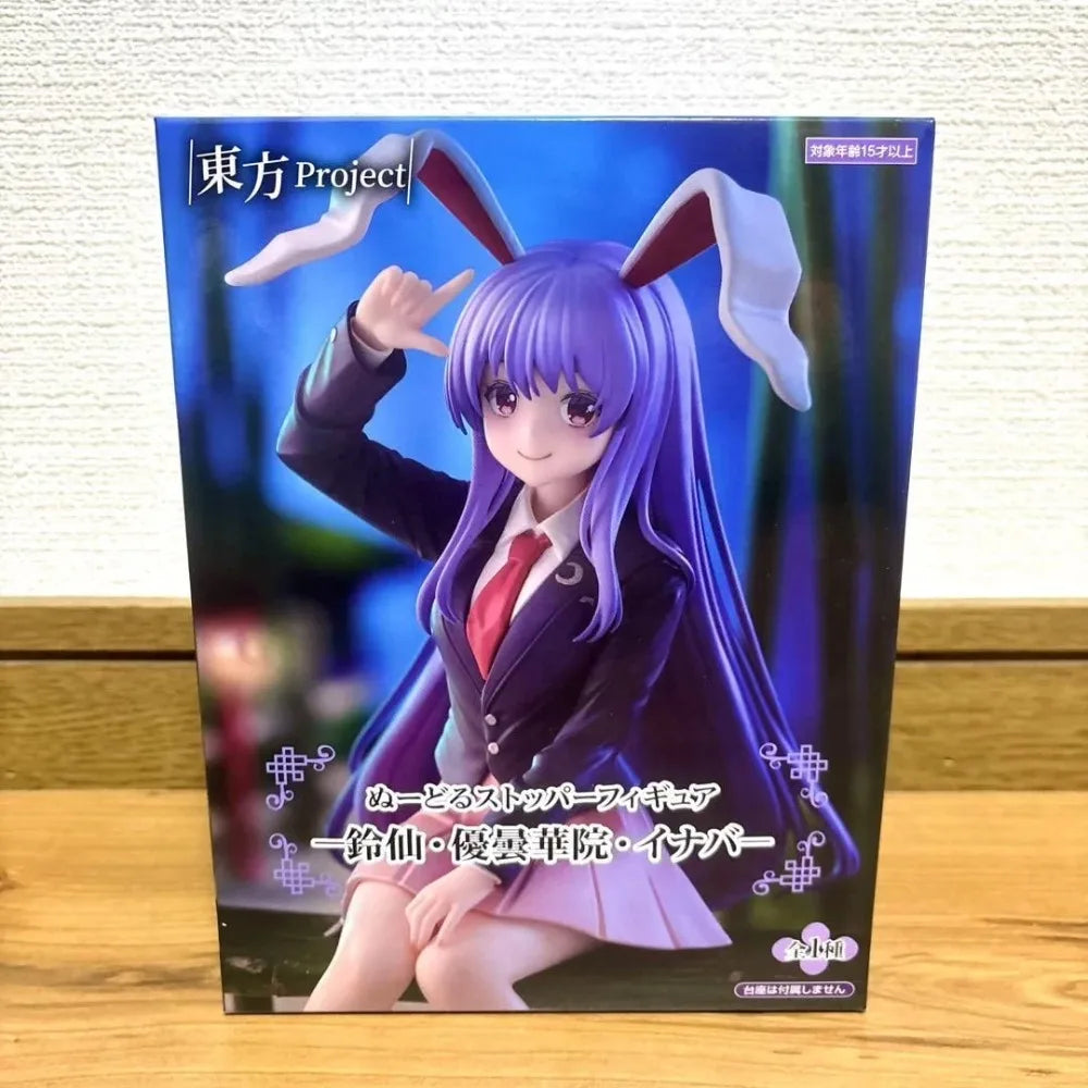 In Stock FuRyu Original Genuine Touhou Project Reisen Udongein Inaba Noodle Stopper Figure 15cm Anime Collections Model Toy Gift