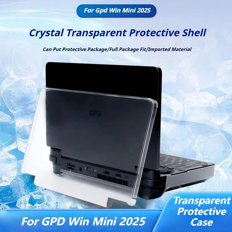 Transprent PC Protective Case For GPD Win Mini 2025 Ultra Thin Drop-Resistant Hard Case Cover Laptop Gaming PC Accessories