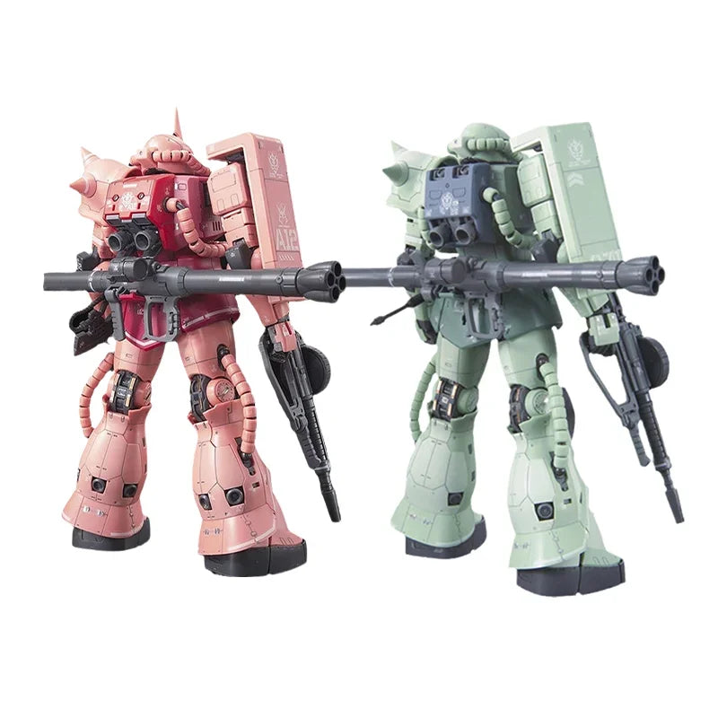 Spot Direct Delivery Bandai Original Anime GUNDAM Model RG MS-06S ZAKUⅡ MS-06F ZAKUⅡ Action Figure Assembly Toys for Children