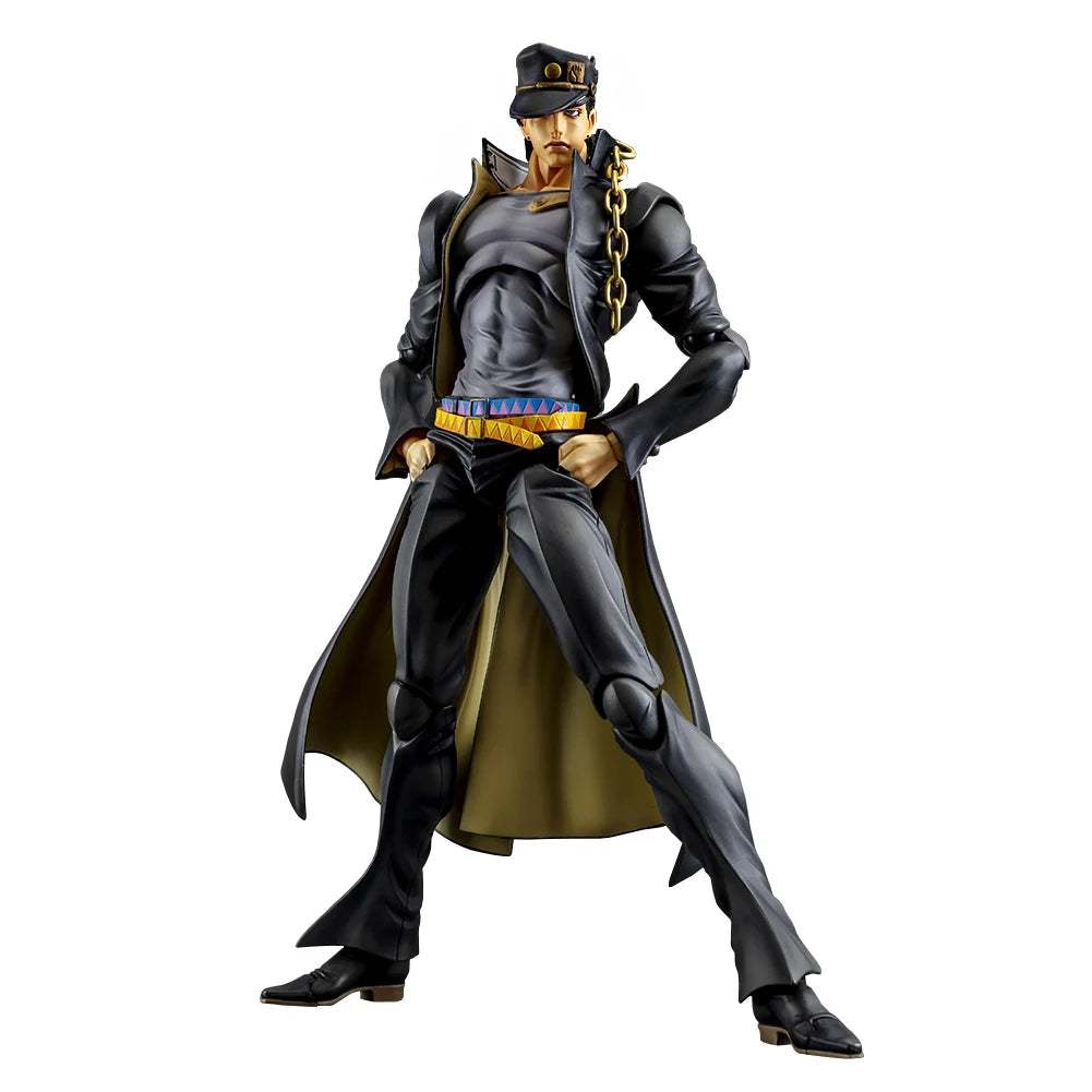 Anime JOJO Figur 25 cm Unbesiegbarer Kujo Jotaro Figur Sammlerstück Modell PVC Actionfigur Spielzeug Schreibtischdekoration Geschenk Spielzeug