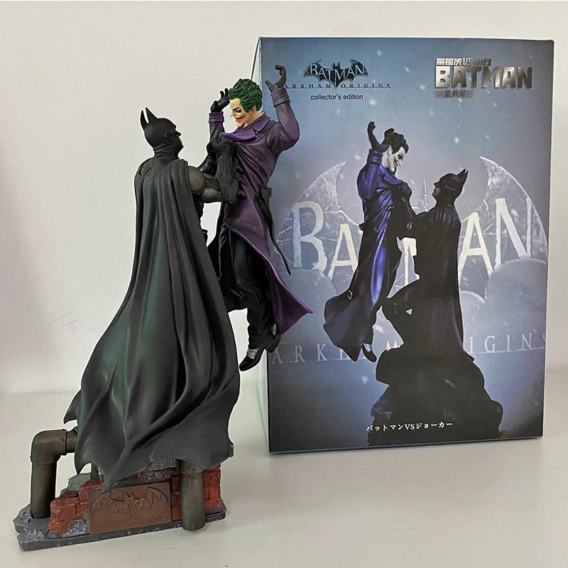 Batman VS Joker Action Figure Arkham Comic Anime Bruce Wayne Joker Figure With Base Big Statue Collection Model Halloween Gifts