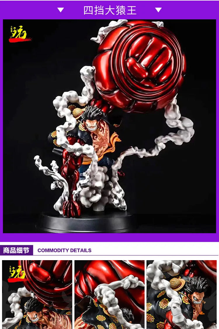 21CM Нова One Piece Gear Четвърта фигурка Змийски човек Луфи Маймуна D Луфи Фигурка Gear 4 Статуя Колекция Играчки Подарък