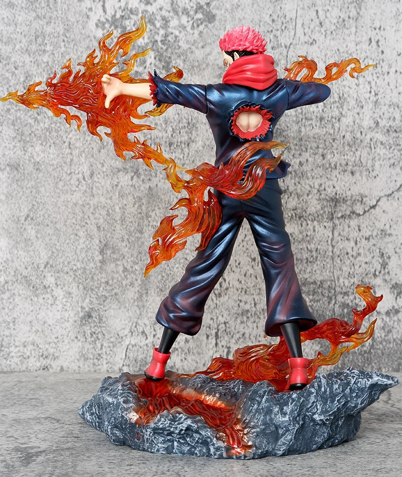 Anime Itadori Yuji Ryomen Sukuna Battle Ver. PVC Action Figure Game Statue Collection Model Kids Toys Doll Gifts 29cm