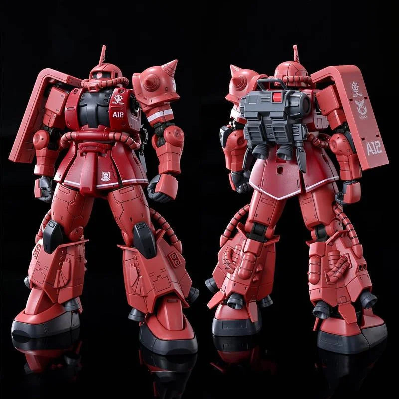 Cucuruz Doan's Island HG 1/144 ZAKU II CHAR'S CUSTOM Mech Assembly Model Kit Action Figures Decorate Children's Toys Gifts