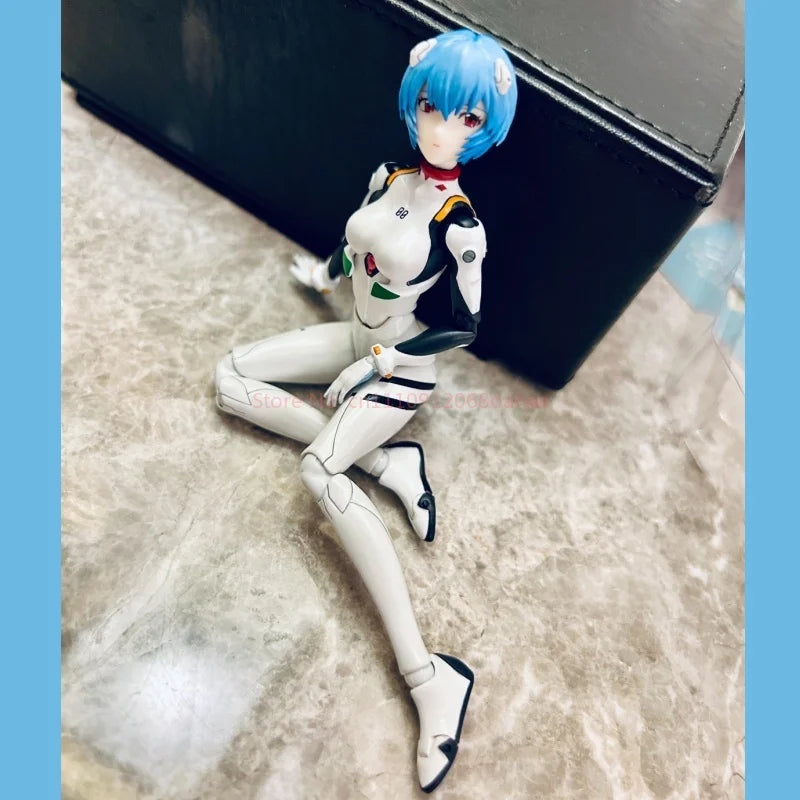 Bandai NEON GENESIS EVANGELION Anime Figure SHF Ayanami Rei Action Figure Toys for Kids Gift Collectible Model  Original