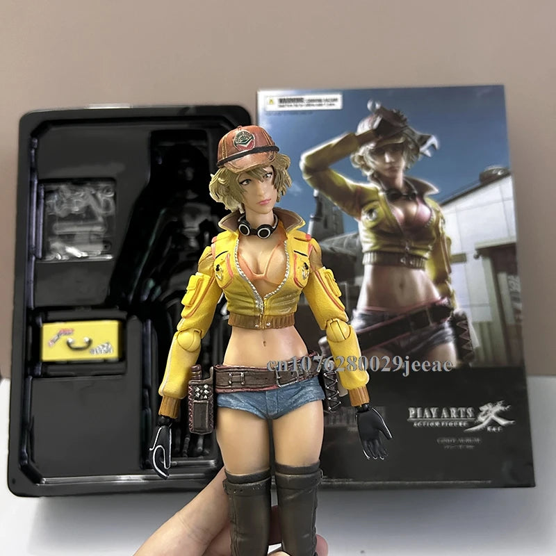 PLAY ARTS XV Sexy Girl Cindy Aurum Action Figure Model Toys 27cm Joint Movable Doll Desktop Decoration Birthday Gift for Friends
