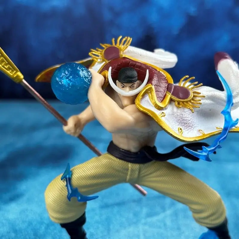 Statue Scene Combat Stance One Piece LXE Dward Newgate Peripheral Ornaments Birthday Gift Anime Figure Bandai Banpresto Model