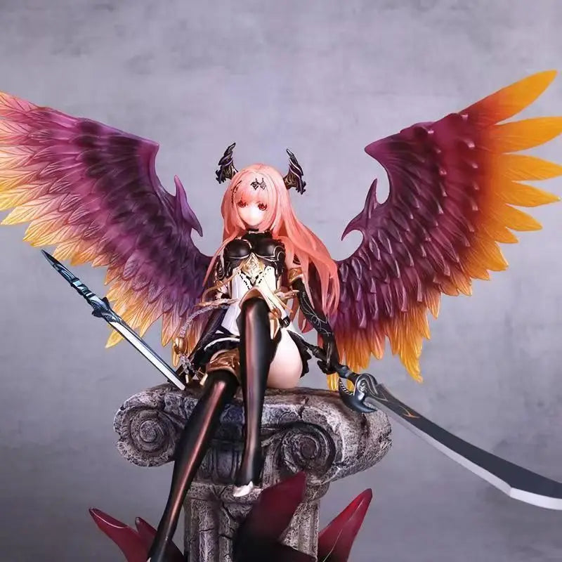 Hot Bahamut'S Dark Angel Olivia From Divine Strike Two Color Game Anime Handmade Model Holiday Birthday Gift Desktop Decoration