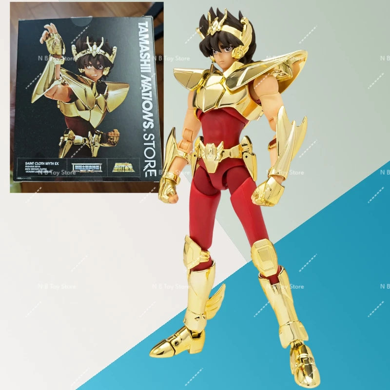 In original Stock Bandai Ex Saint Seiya Golden Pegasus seiya mythical fabric TNT Limited Edition Mobile Figure Birthday Model