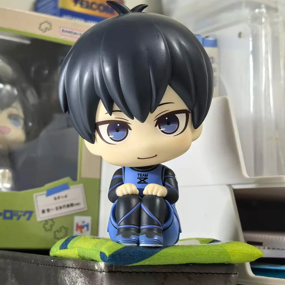 BLUE LOCK Action Figures Isagi Yoichi Bachira Meguru Anime Figure Q Version Figurine Collectible Model Children Toys Doll Gifts