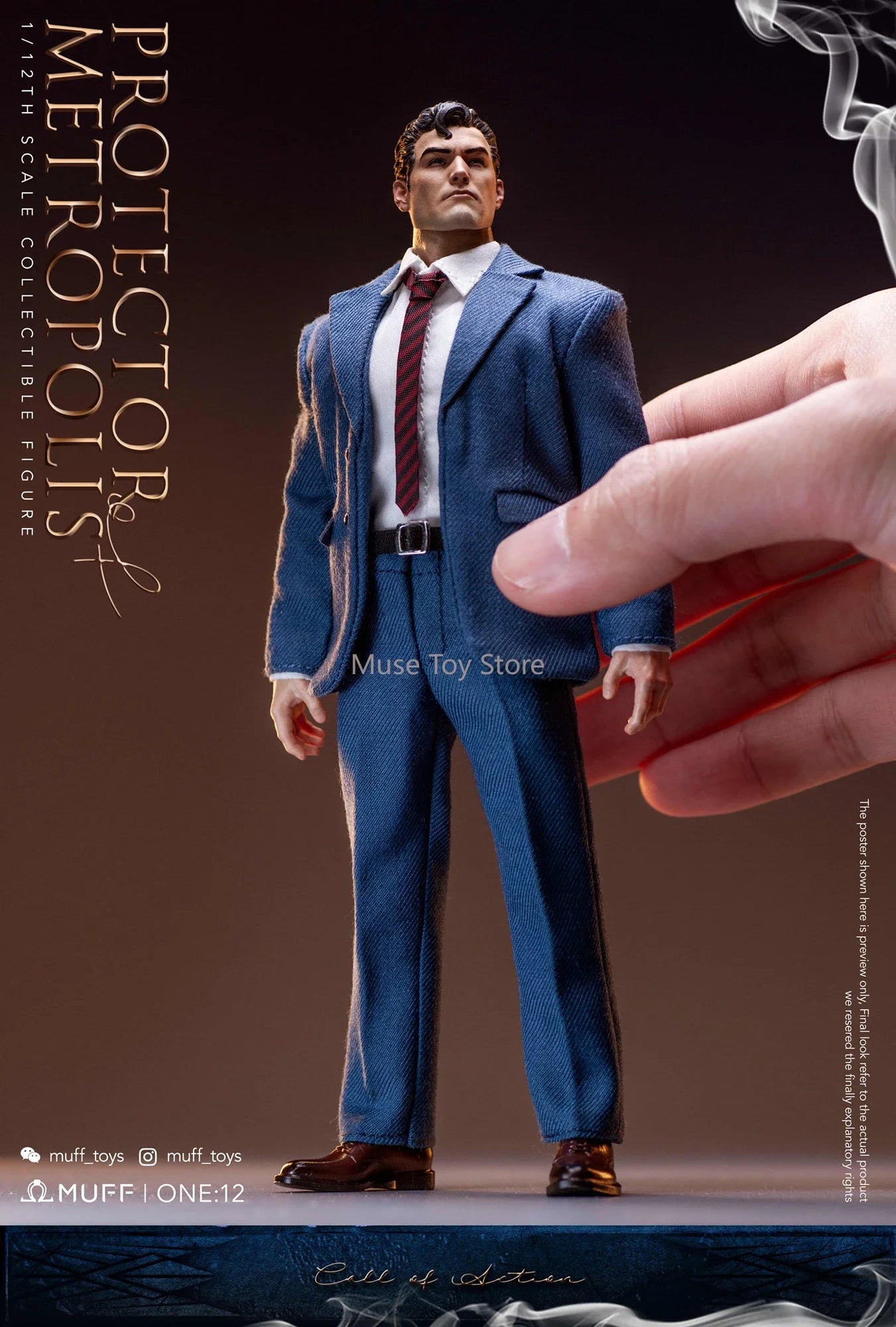 IN STOCK MUFF TOYS 1/12 Scale Collectible Figure Superman Clark Kent Guardians Of Metropolis Anime Hero 6Inch Men Soldier Model