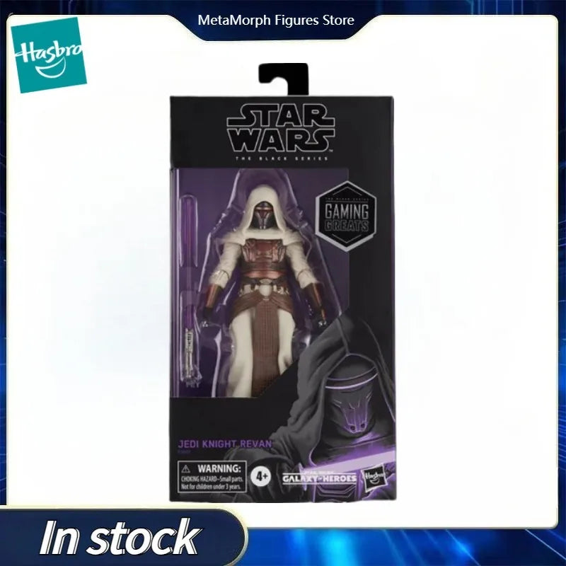 Original Hasbro Star Wars The Black Series Gaming Greats Jedi Knight Revan Anime Figure Collection Model Toy