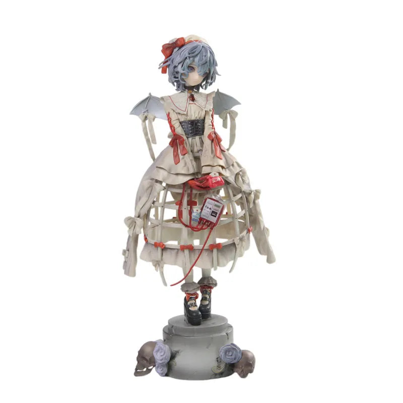 Touhou Project Remilia Scarlet Anime Short Hair Girl Action Figure Statue Desktop Decoration For Anime Fans Collection Model