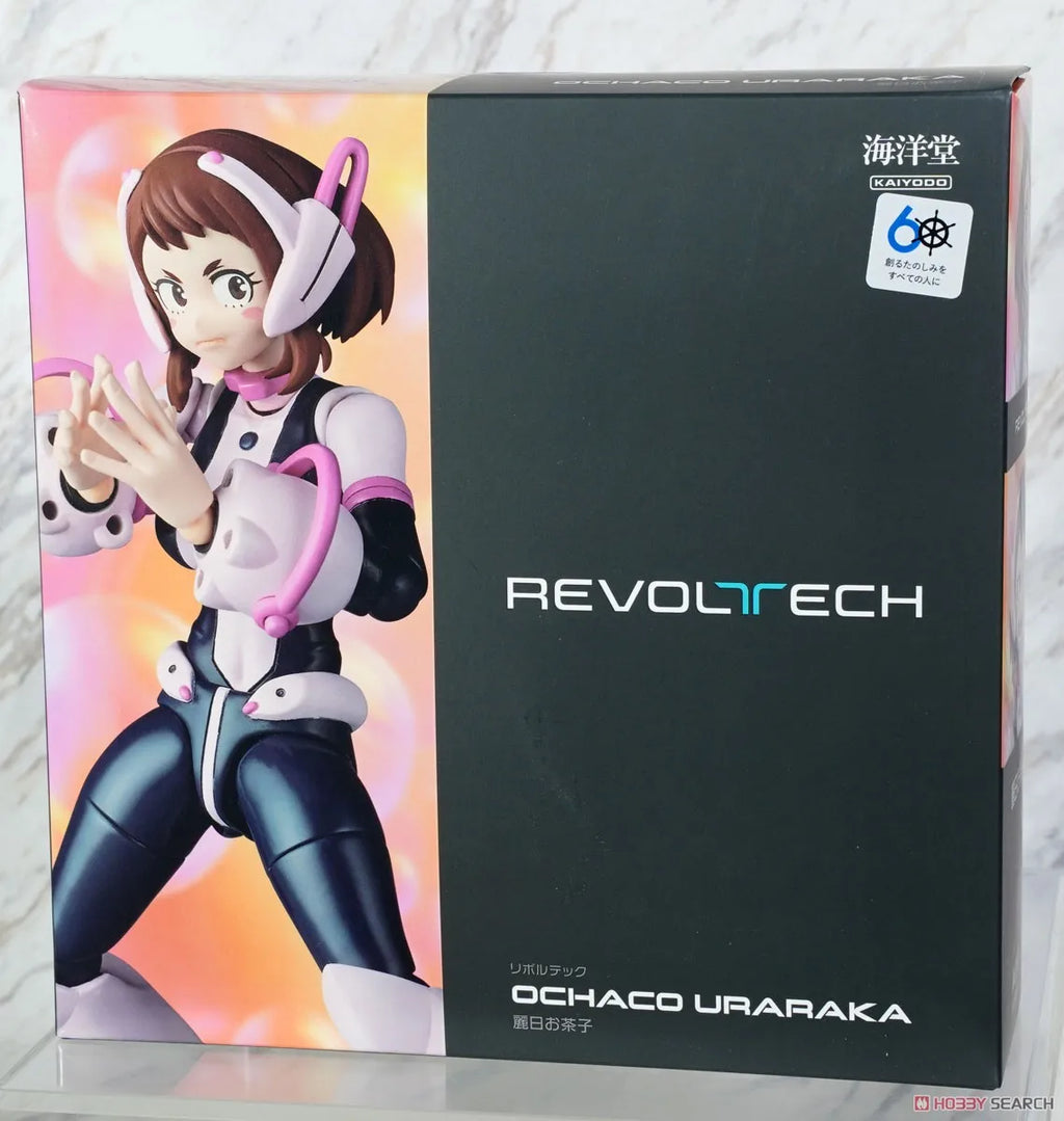 Spot Sale100% Original Kaiyodo My Hero Acamia Amazing Yamaguchi Revoltech NR048 Ochaco Uraraka Genuine In Stock Figure Mol Toysi