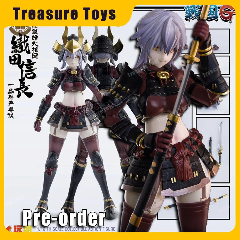 Keepgoing Warring States G-Serie Oda Nobunaga Frau Soldat 1/12 Action-Modell Sammlerfigur Spielzeug