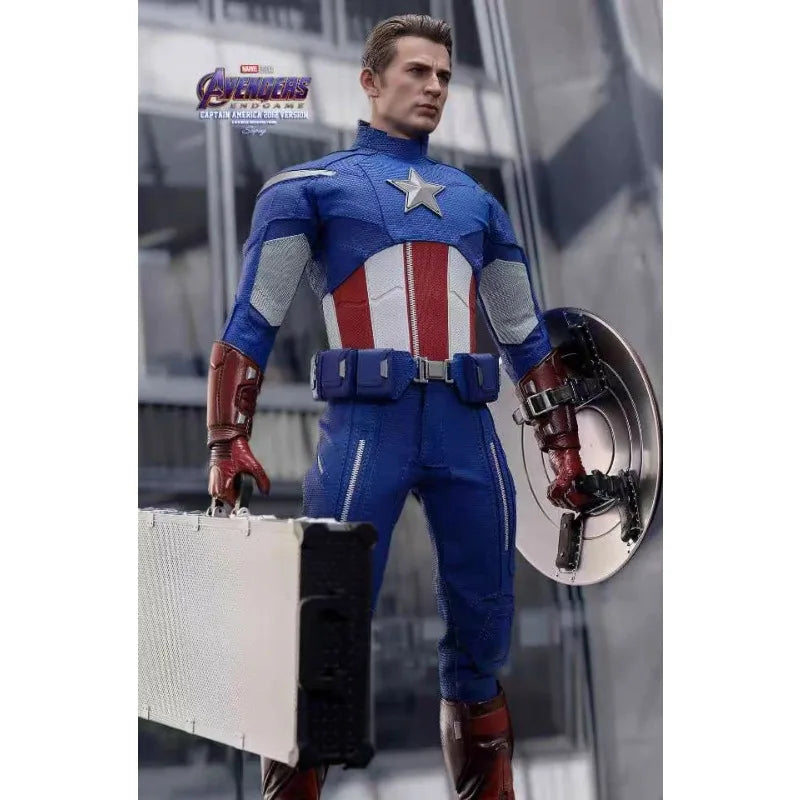Original Hot Toys Marvel MMS563 Captain America 1/6TH SCALE COLLECTIBLE FIGURE 2012 Version Anime Figure Toy Collection Model