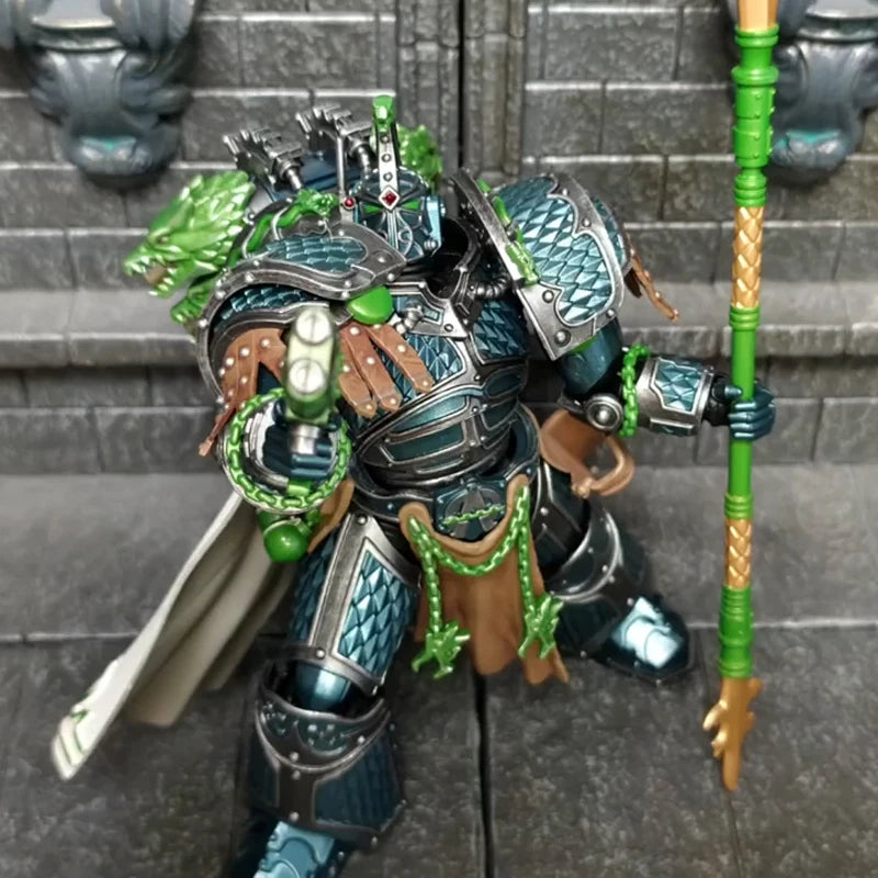 JOYTOY Warhammer 40K Alpha Legion Alpharius Alpharius 1/18 Action Figure Primarch Of The XXth Legion Anime Figures Toys Model