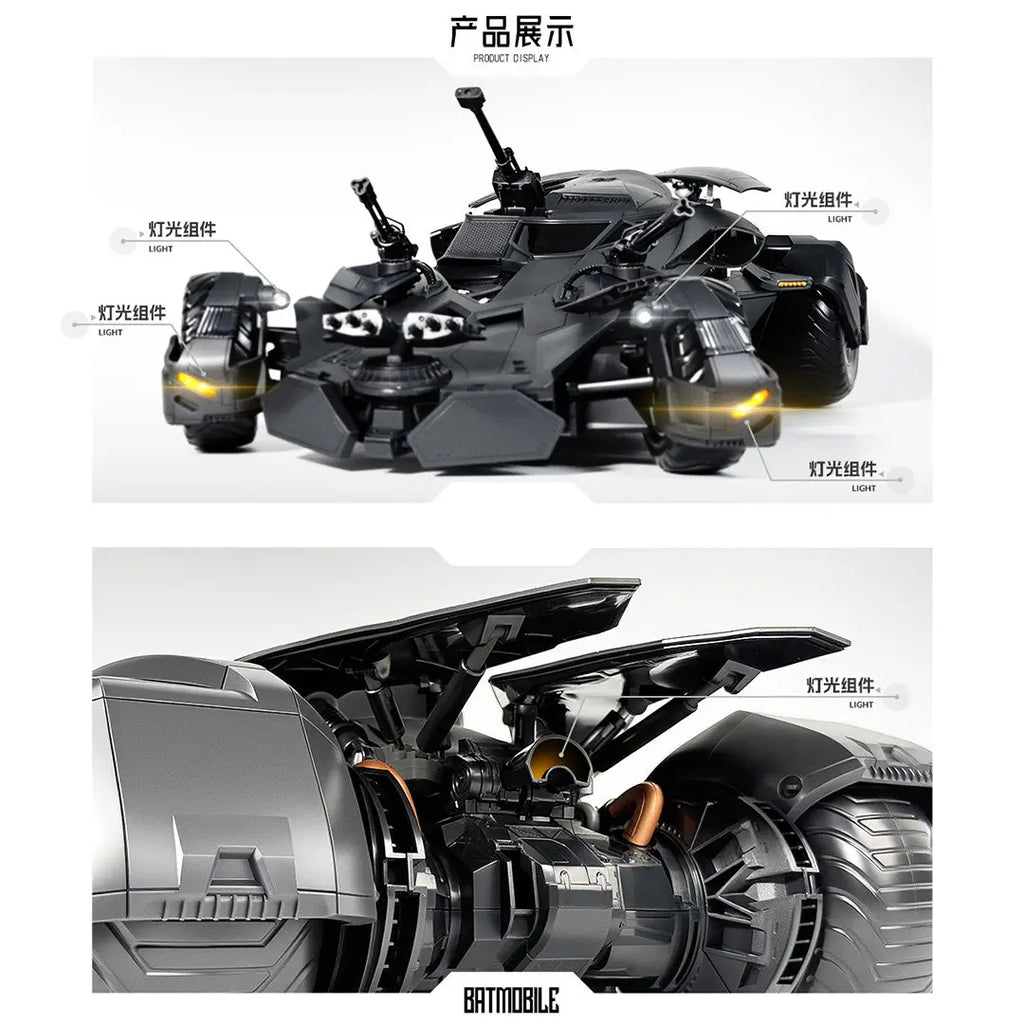 1/12 XWS Model Batmobile Car Model Batman Toys Assembly Model Kit Justice League Action Figure Collect Ornaments Gifts