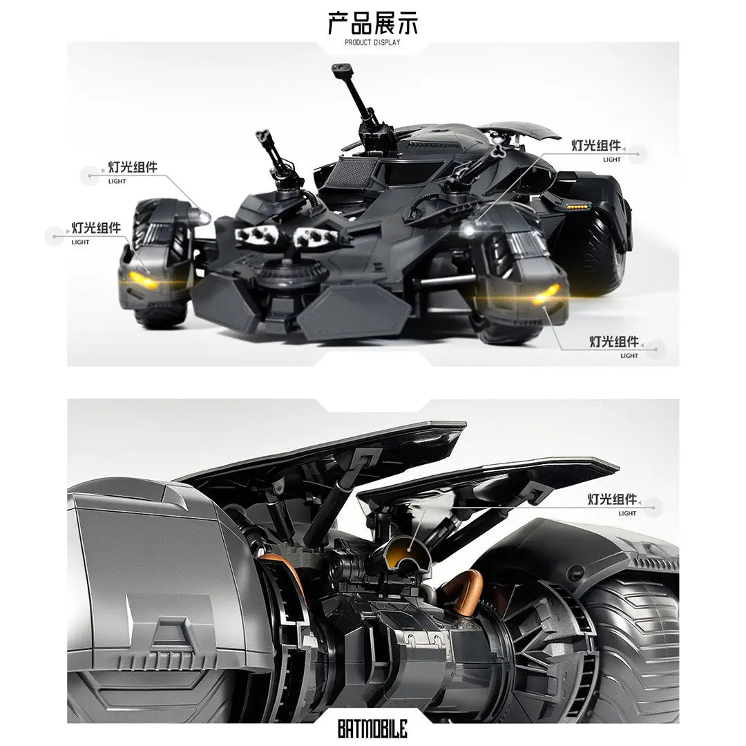 1/12 XWS Model Batmobile Car Model Batman Toys Assembly Model Kit Justice League Action Figure Collect Ornaments Gifts