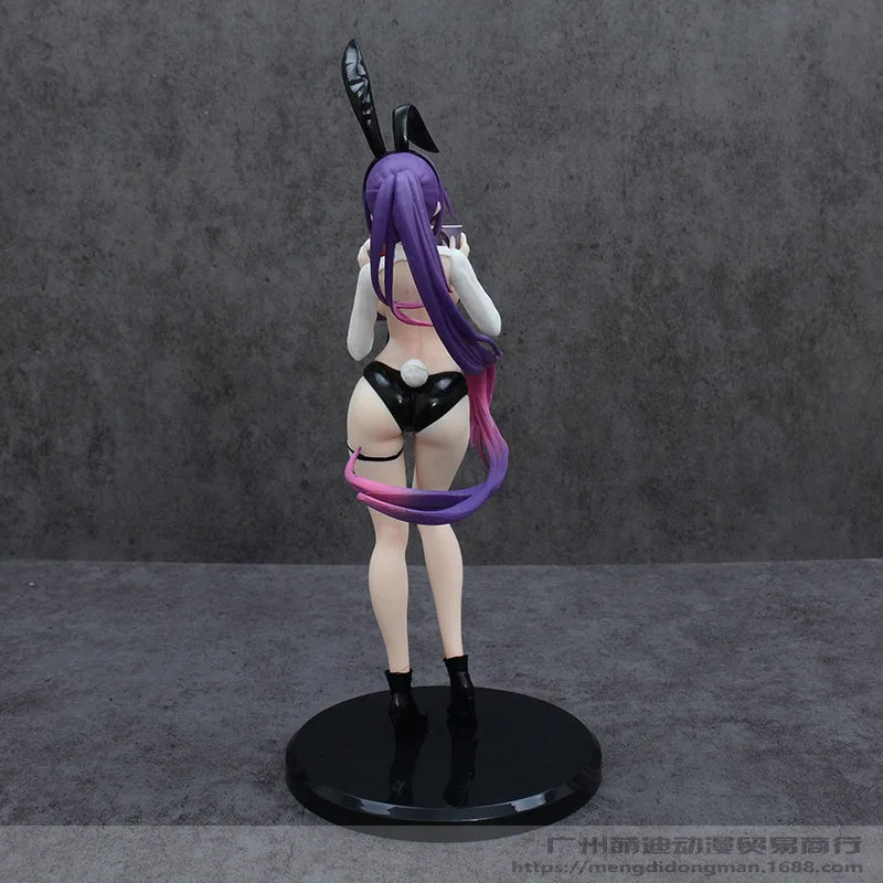 Yuna Bunny Girl Anime Figure Standing Pose Purple Hair Boxed Collectible Model Desktop Decoration Gift For Anime Fans Collectors