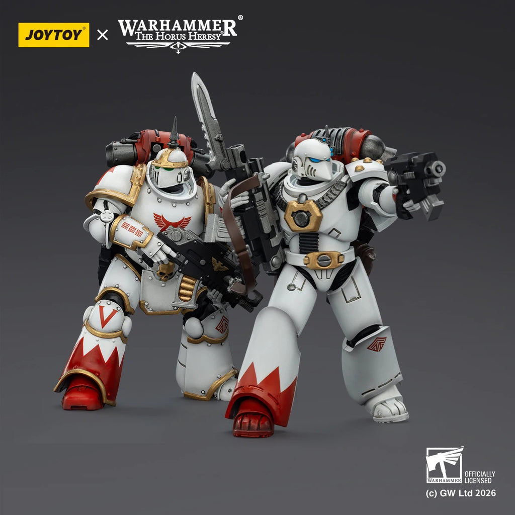 【Pre Sale】Original JOYTOY 1/18 Action Figure Warhammer The Horus Heresy White Scars MKIll Tactical Legionary Collection Model