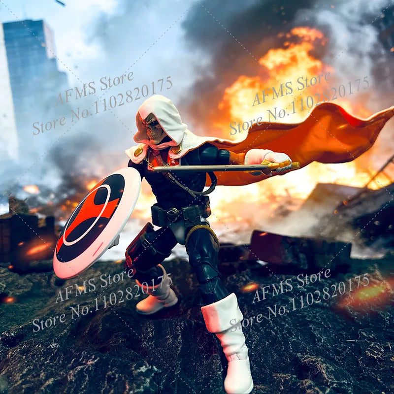 1/12 Scale Collectible Figure Villain Taskmaster Combat Cloak With Iron Wire 6Inch ML Men Soldier Action Figure Body