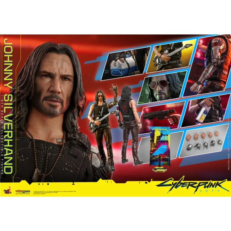 In Stock HOTTOYS HT VGM47 Cyberpunk 2077 Johnny Keanu Reeves Action Figure Model Gift Collection