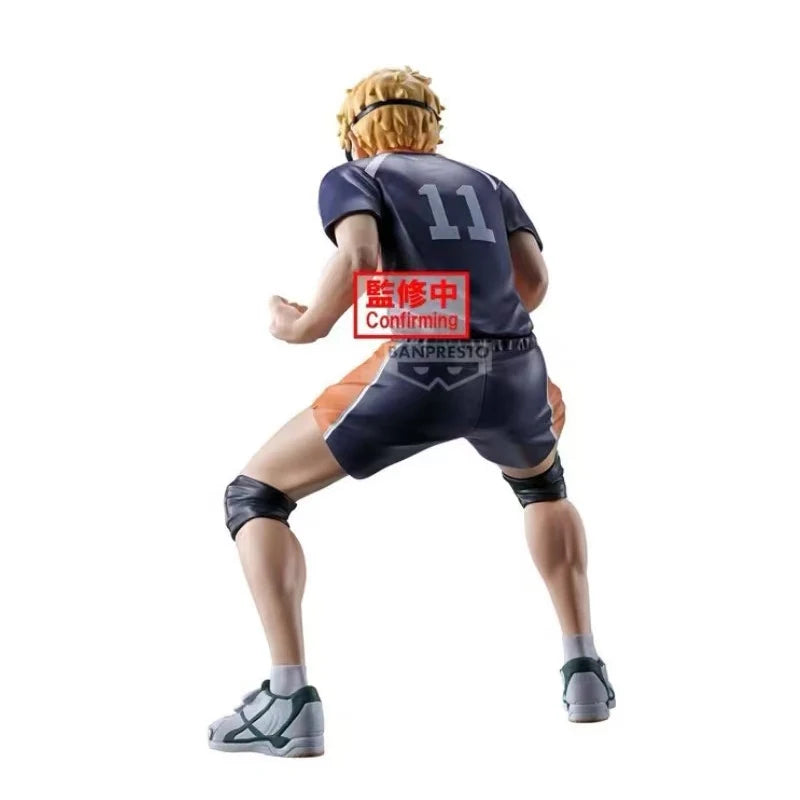 Original In Stock Genuine Banda Banpresto Haikyuu!! Kei Tsukishima PVC Posing Figure Model Anime Desktop Ornament Doll Toys Gift