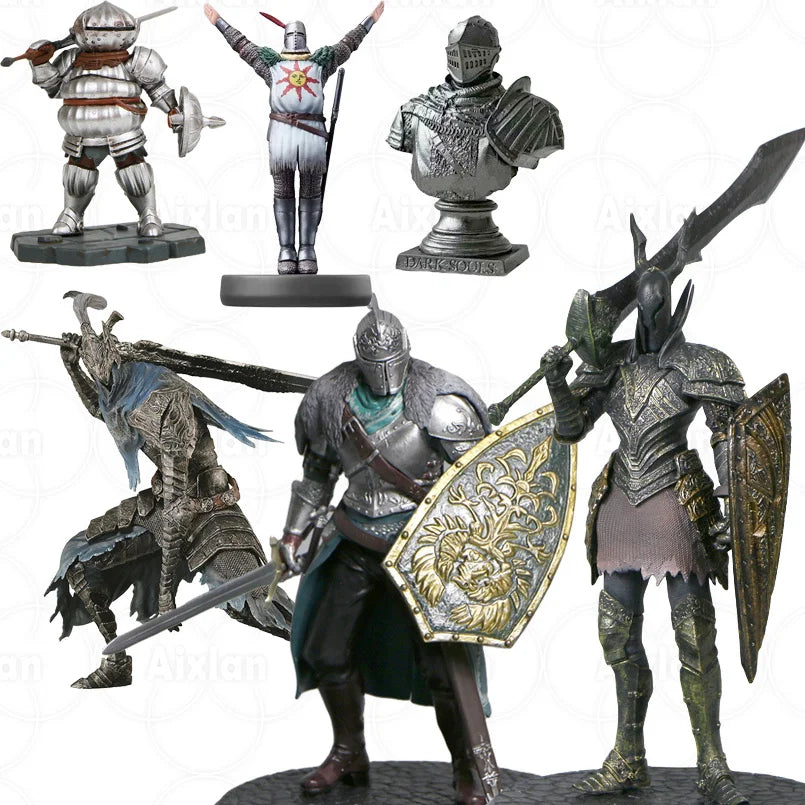 19cm Dark Souls Figure Heroes of Lordran Siegmeyer Black Knight Faraam Artorias PVC Figure Dark Souls Figurine Model Kids Toys