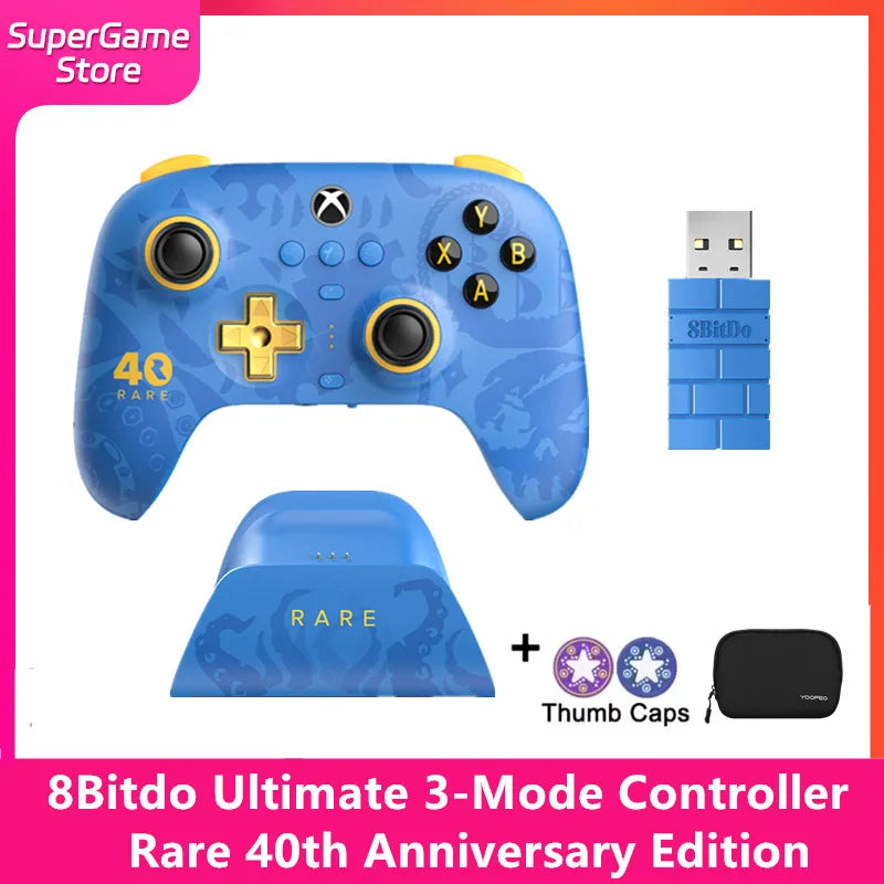 8Bitdo Ultimate 3-Mode Controller Rare 40th Anniversary Edition 2.4G wireless Xbox controller for Windows& Android Xbox One,