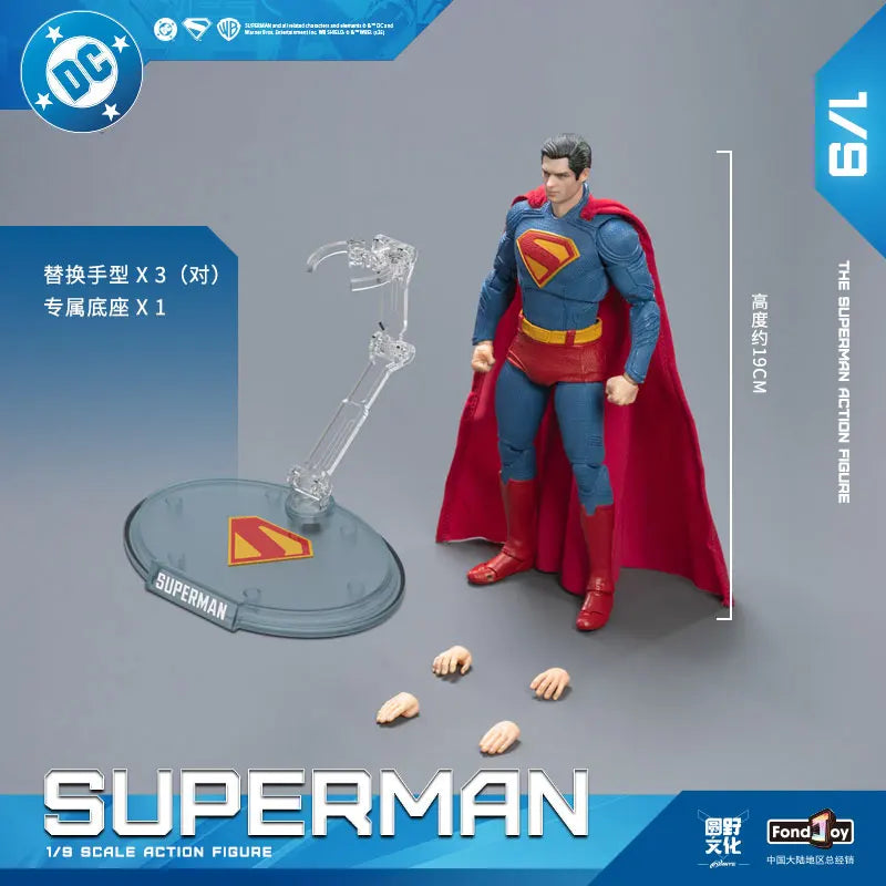 Fondjoy Superman (2025) Action Figure Toys DC Hero Model Movable Doll Fans Collection Clark Kent Figure Ornament Gifts Kal-El