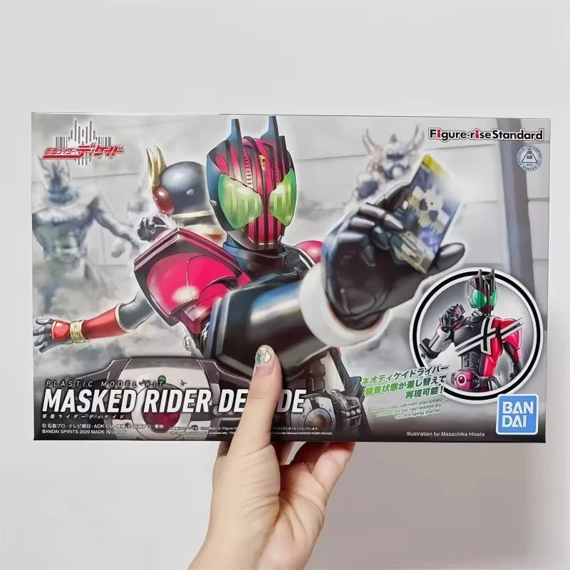 New Hot Genuine Bandai Frs Model Figure Rise Kamen Rider W 01 Decade Kuuga Drive Action Figures Toy Decoration Kid Festvial Gift