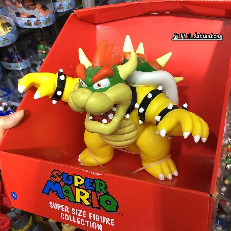 Neu Anime Große Größe Bowser Figuren PVC Bros Hut Kann Nehmen Off Spielzeug modell Für kinder
