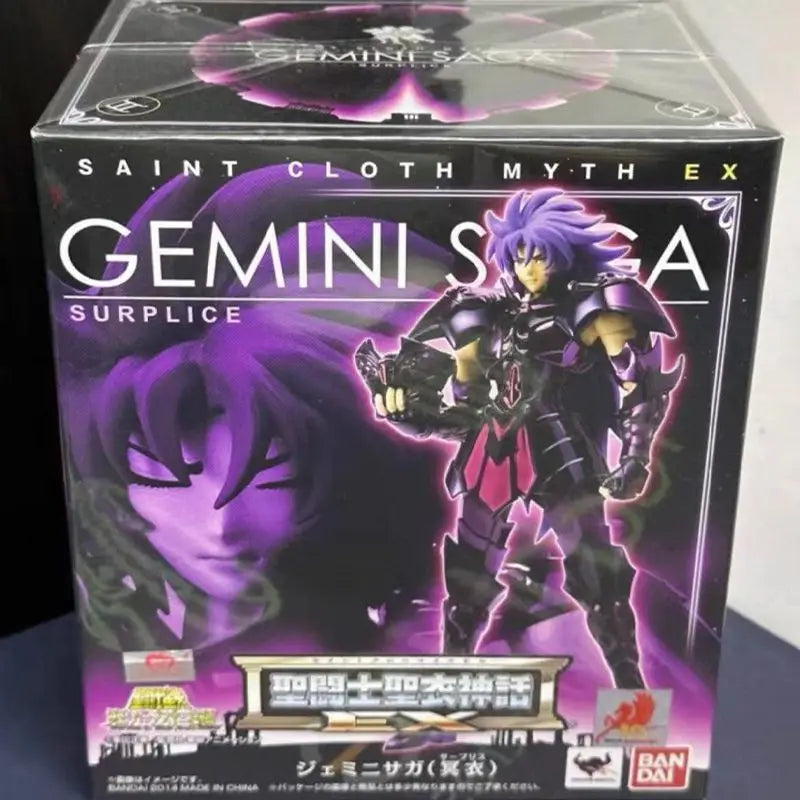 Original BANDAI Saint Seiya Cloth Myth Surplice EX 2.0 Resurrection black Gemini Saga In Stock Anime Figures Model Toys