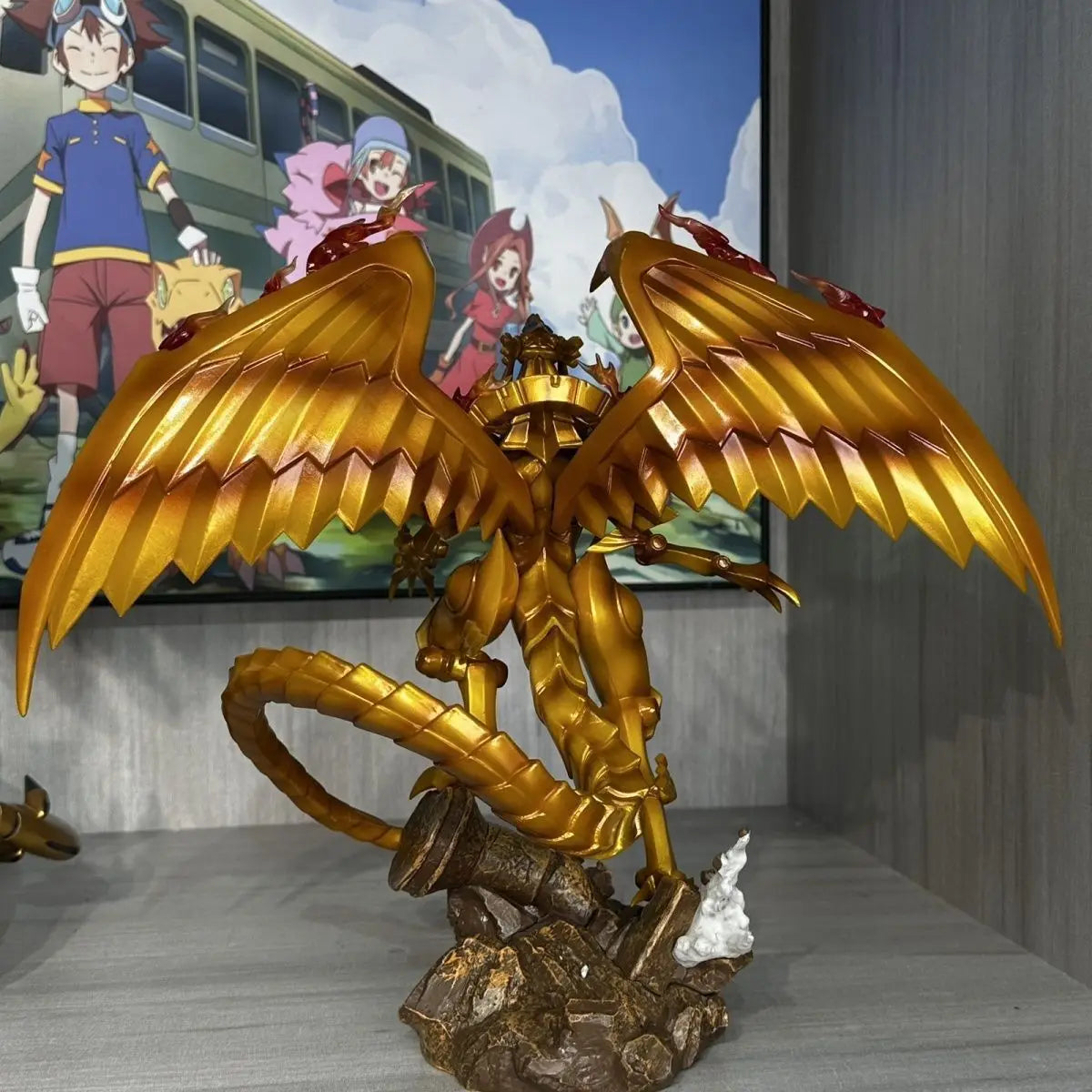 27cm Raa no Yokushinryuu Anime Figure Yu-Gi-Oh! Duel Monsters Yami Yugi Action Figure Dark Magician Girl Figurine Model Doll Toy