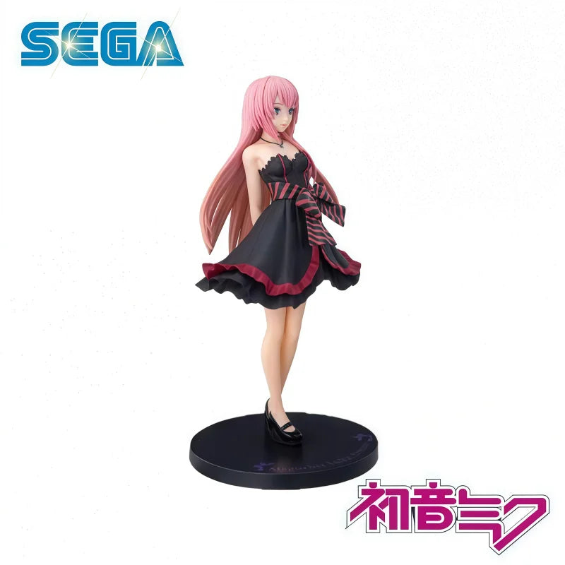 In Stock 100% Original SEGA Hatsune Miku Megurine Luka Action Figure Model Doll Brand New Boexd Anime Characters Garage Toys