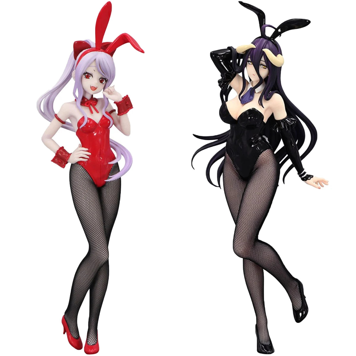 Albedo Anime Figur Shalltear Bloodfallen Figur stehende Pose Albedo Actionfigur Bunny Girl Modell Puppe Spielzeug Sammlung Geschenk