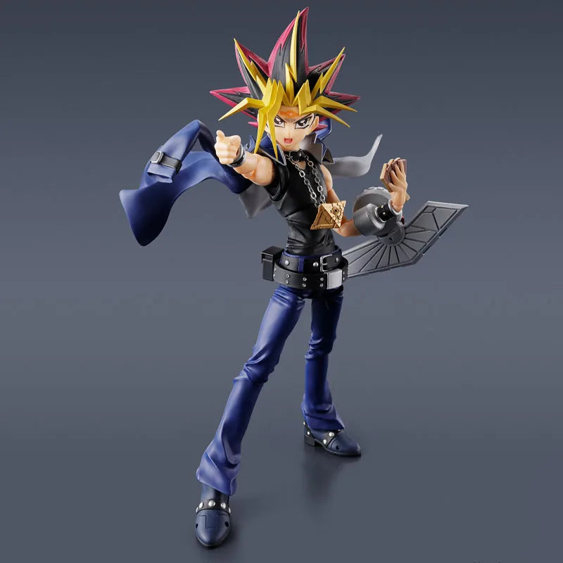 In Stock BANDAI Original Box Figuarts Yu-Gi-Oh YAMI YUGI DARK MAGICIAN Action Figure Model Toy Gift for Kids Foam Box Packaging